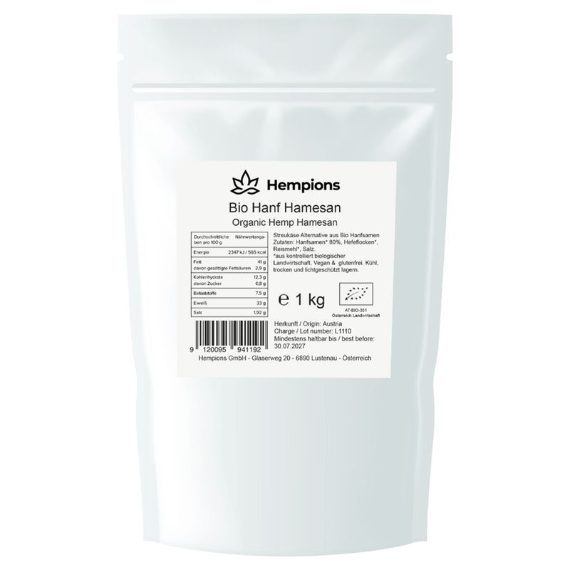 Hempions Bio Hanf Hamesan, 1 kg - Produktbild