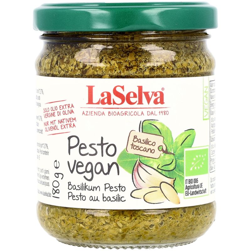 LaSelva Pesto vegan - Basilikum Würzpaste - Produktbild