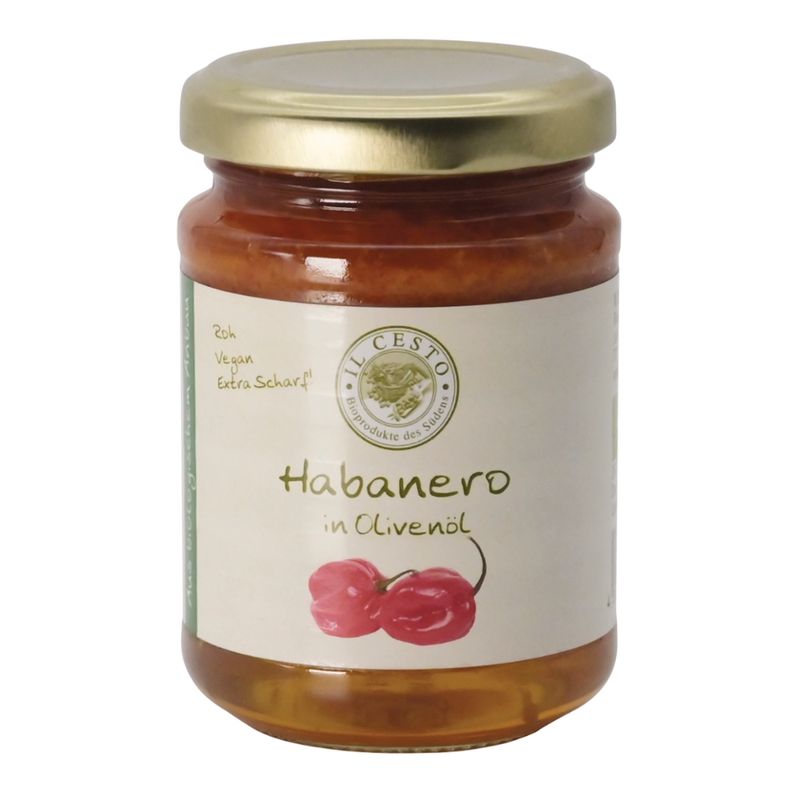 Il Cesto Habanero in Olivenöl Extra scharf - Produktbild