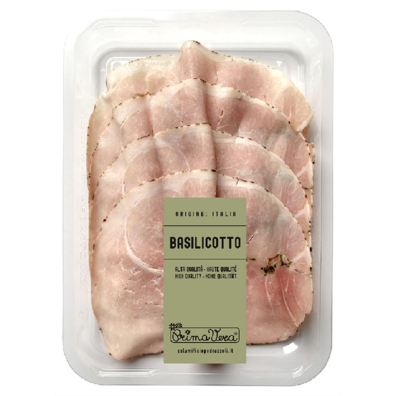 PrimaVera Italienischer Bio Kochschinken mit Basilikum SB handgelegt 100 g - Produktbild