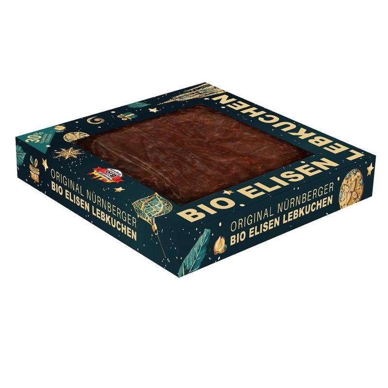 Nürnberger Bio Originale 1 Original Nürnberger Bio Jumbo Elisenlebkuchen schokoliert in Designkarton - Produktbild