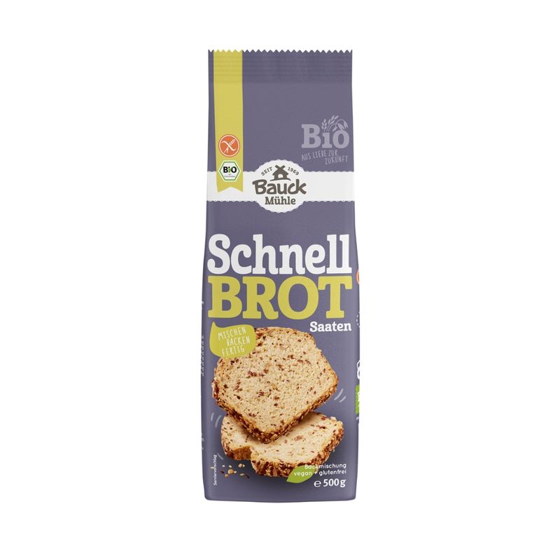 Bauck Mühle Schnellbrot mit Saaten glutenfrei Bio - Produktbild