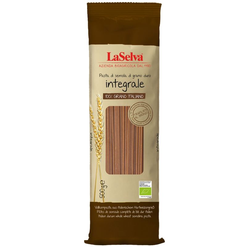LaSelva Spaghetti - Vollkornpasta aus italienischem Hartweizengrieß - Produktbild