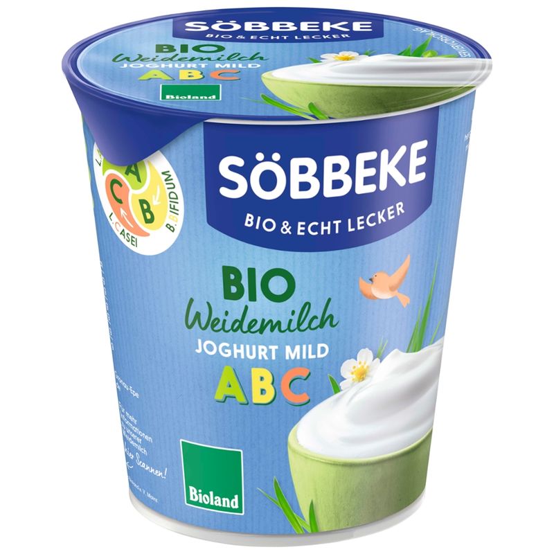 Söbbeke ABC Bio-Weidemilch Joghurt mild 3,8% Fett - Produktbild