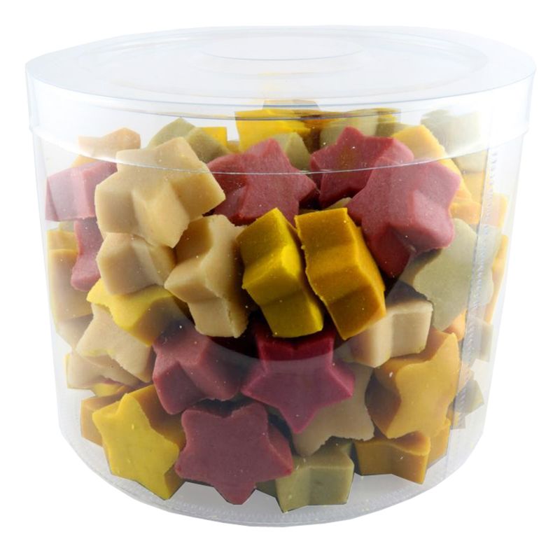 rosmarin BIOBACK Bunte Nasch Marzipan Sterne 1kg, unverpackt - Produktbild