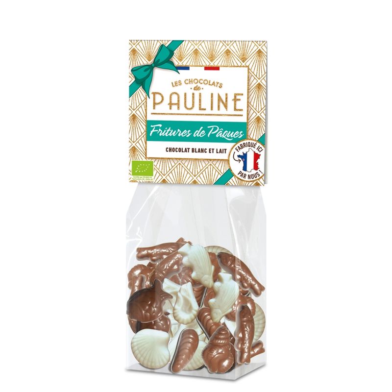LES CHOCOLATS DE PAULINE White and milk chocolate Easter chips - Produktbild