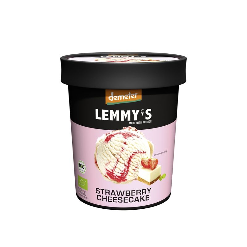 LEMMY'S  Lemmy's Demeter-Eis Strawberry Cheesecake - Produktbild