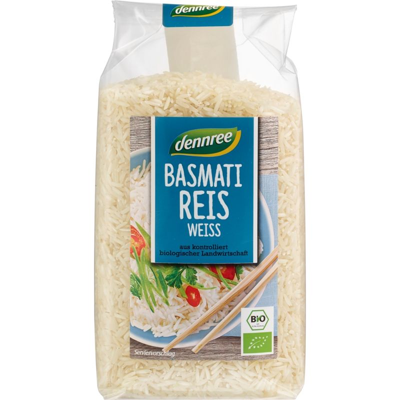 dennree Basmati Reis, weiß, 500 g - Produktbild