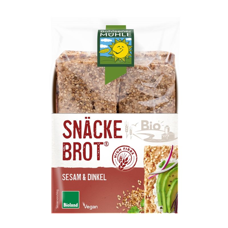 Bohlsener Mühle Snäckebrot Sesam & Dinkel - Produktbild