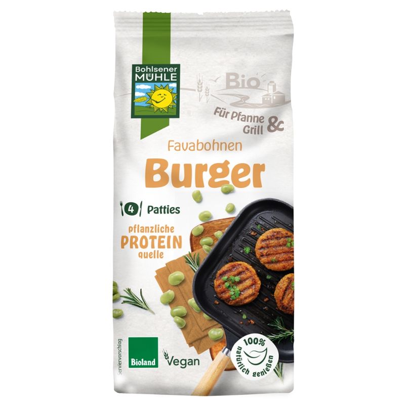 Bohlsener Mühle Bio Favabohnen Burger - Produktbild