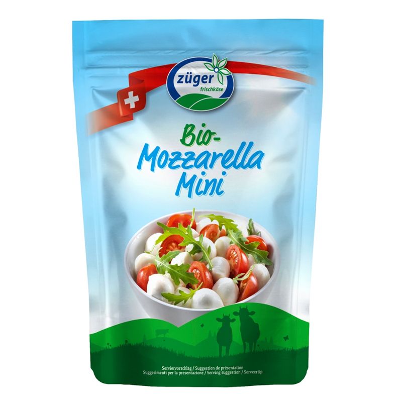 Züger Frischkäse AG Züger Bio Mozzarella Mini 150g - Produktbild