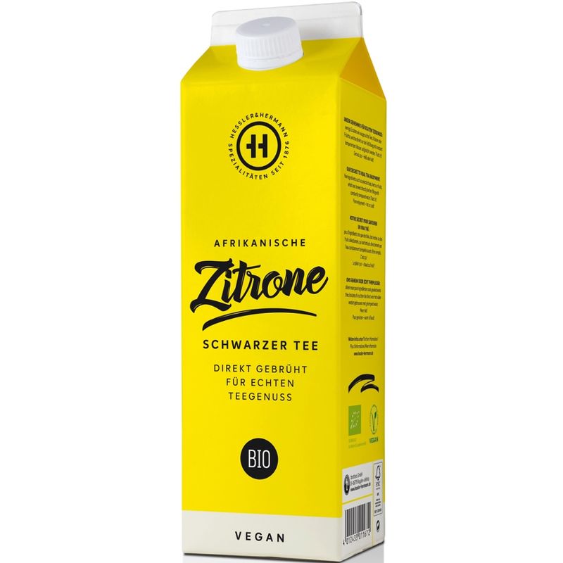 Hessler & Herrmann BIO Schwarzteegetränk Afrikanische Zitrone - Produktbild