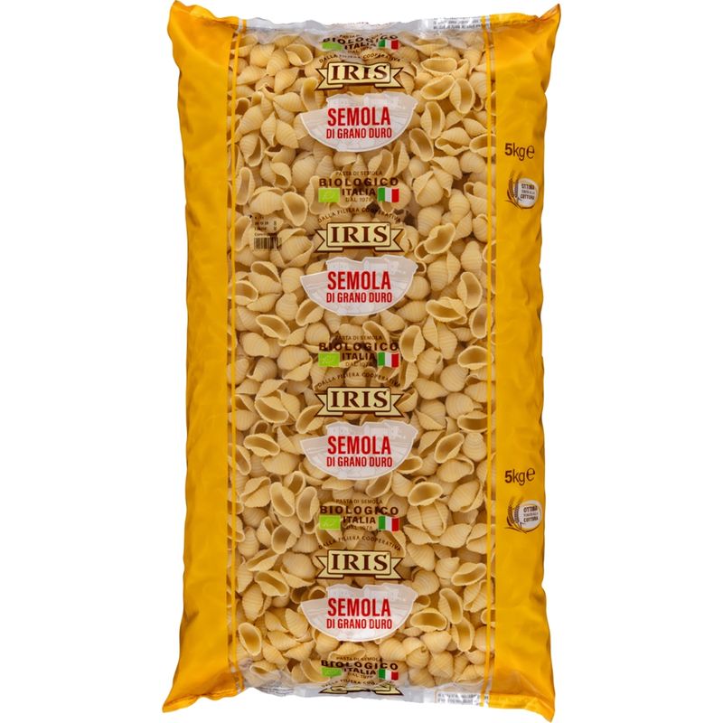 IRIS  Conchiglioni, Muschelförmige helle Hartweizen-Nudeln 5 kg - Produktbild