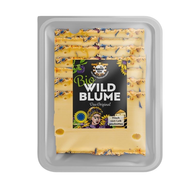 Baldauf Käse Baldauf Bio Wildblumenkäse Scheiben, 8x ca. 125g - Produktbild