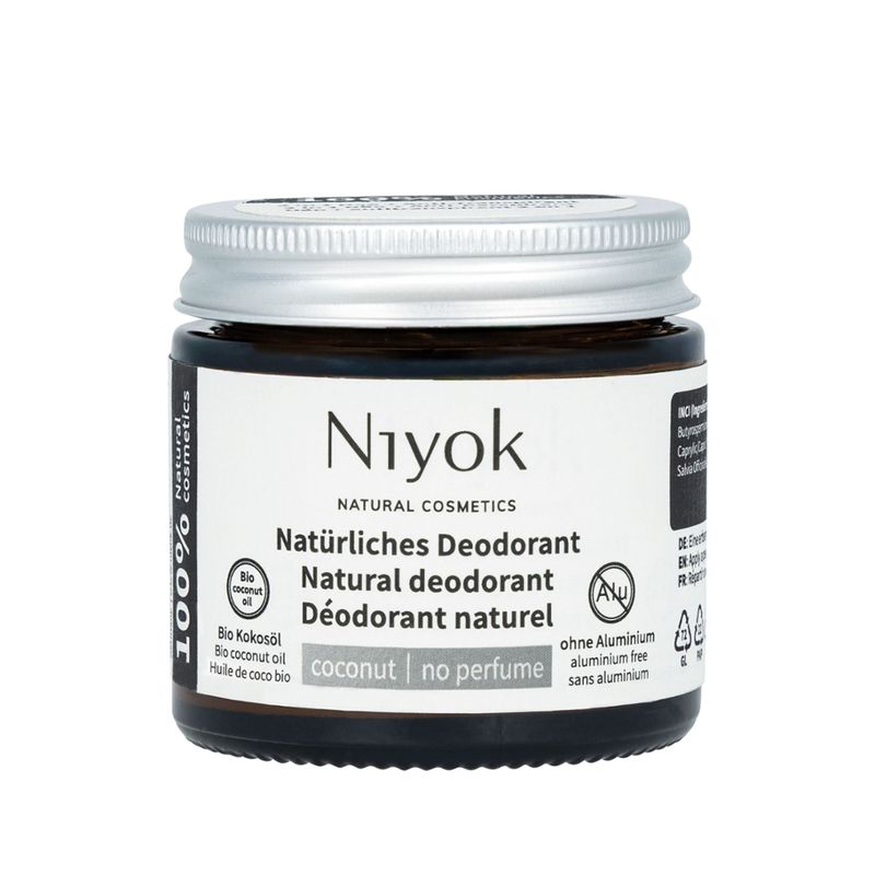 Niyok NIYOK - Crème Déodorante Anti-Transpirante 2 en 1 : Coco, Sans Parfum - Produktbild