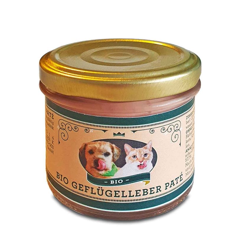 Wuff & Mau Heimtiernahrung  Bio Geflügelleber Paté - Produktbild