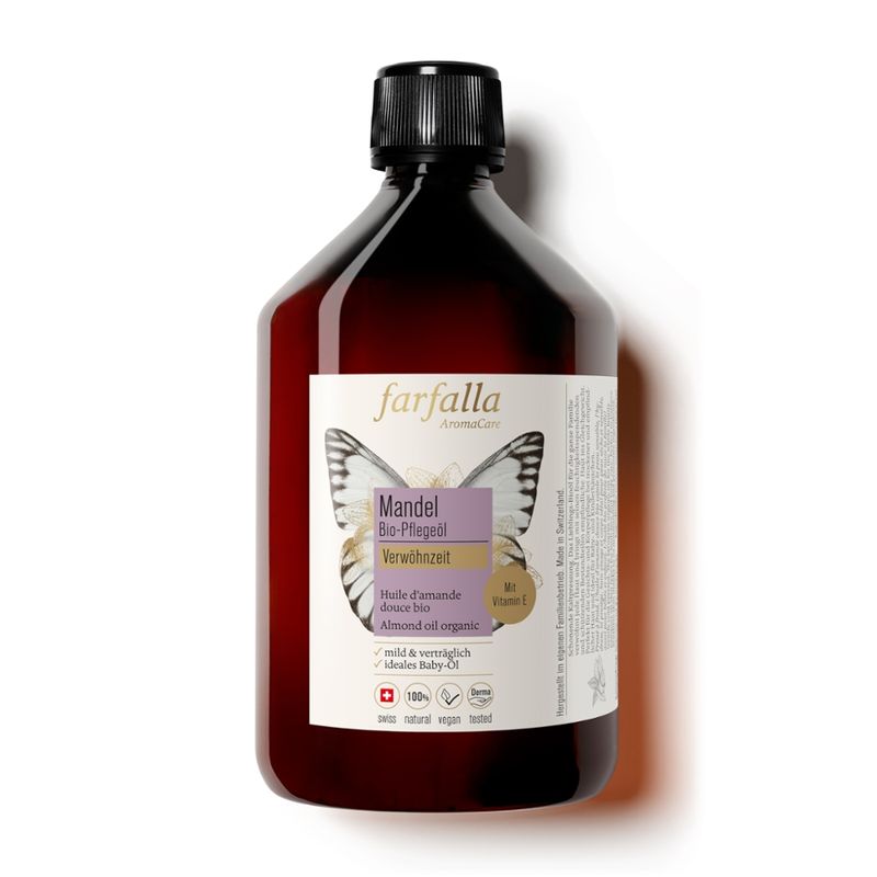 farfalla Mandel, Bio-Pflegeöl, 500ml, Verwöhnzeit - Produktbild