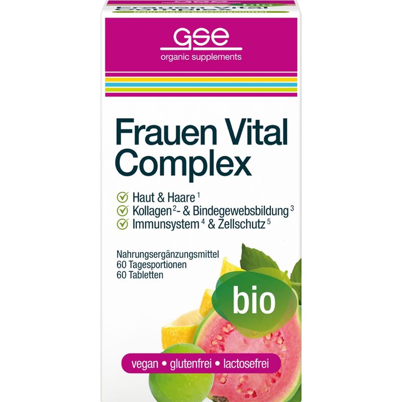 GSE  Frauen Vital Complex (Bio), 60 Tabletten à 500mg - Produktbild