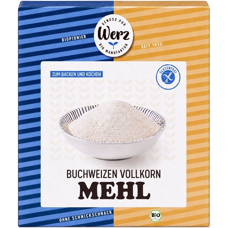 Naturkornmühle Werz Buchweizen Vollkorn Mehl, glutenfrei - Produktbild