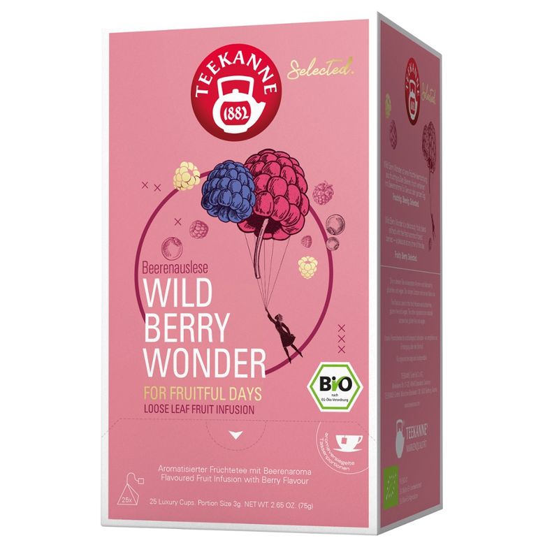 Teekanne Selected BIO Luxury Cup Wild Berry Wonder 8x25 - Produktbild