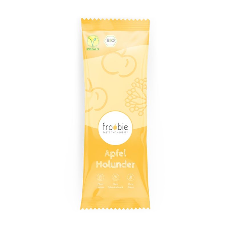 froobie froobie Bio Apfel-Holunder Eis am Stiel, völlig natürlich und ohne künstliche Zusatzstoffe - Produktbild