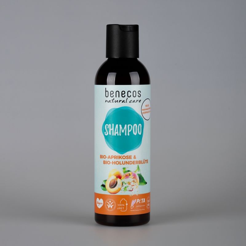 benecos benecos Natural Shampoo Aprikose & Holunderblüte - Produktbild
