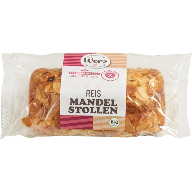 Naturkornmühle Werz Reis Mandelstollen, glutenfrei - Produktbild