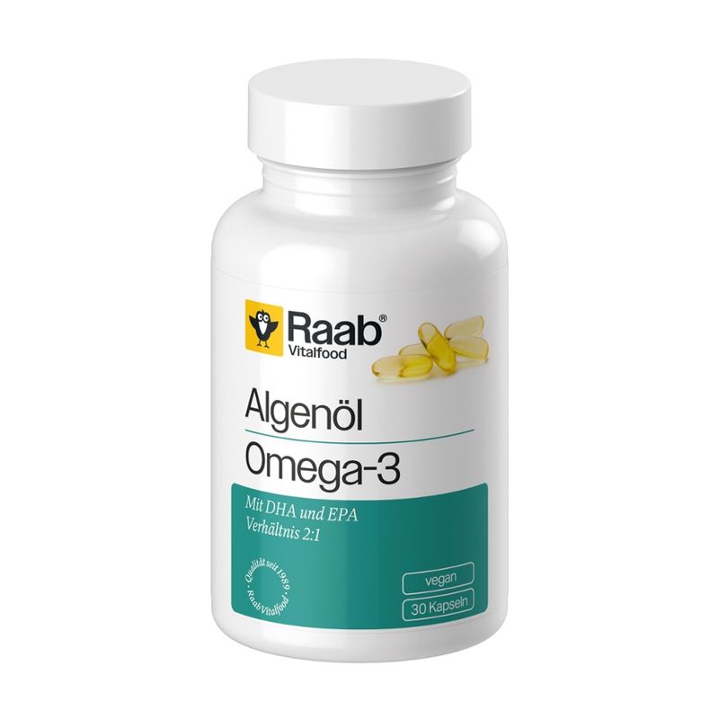 Raab Vitalfood Algenöl Omega-3 Kapseln - Produktbild