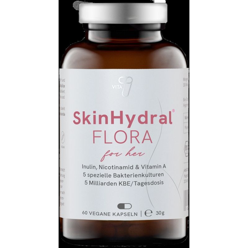 vita7 SkinHydral® Flora, 60 Kapseln, pro Packung (30g) - Produktbild