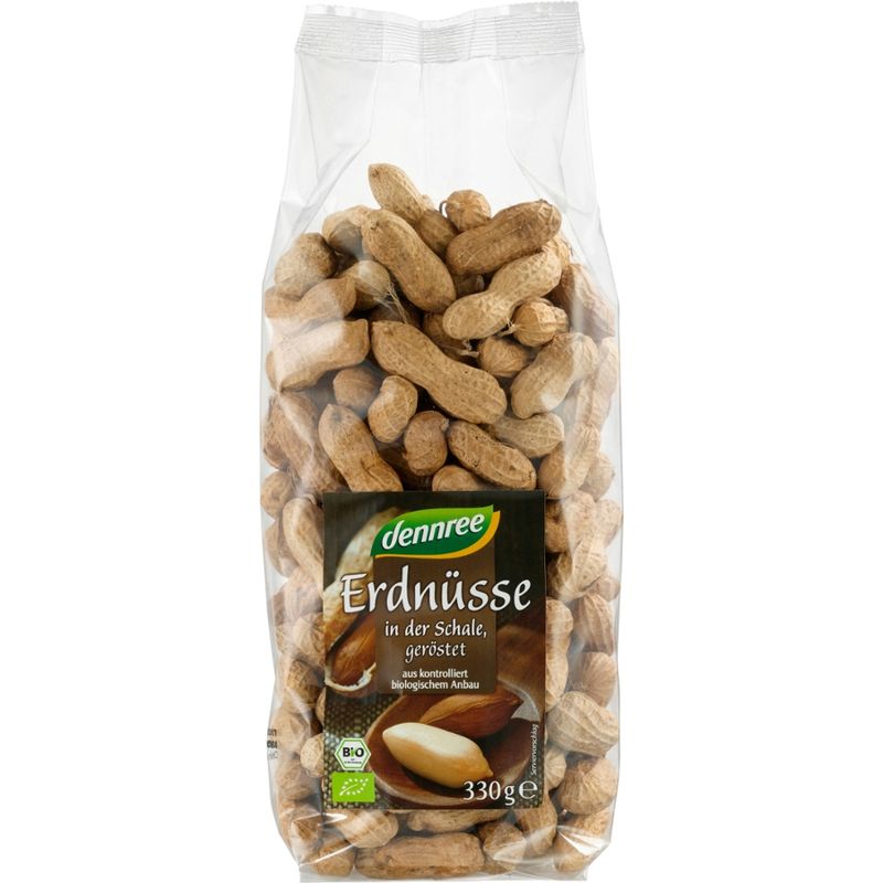 dennree Erdnüsse in der Schale, geröstet - Produktbild