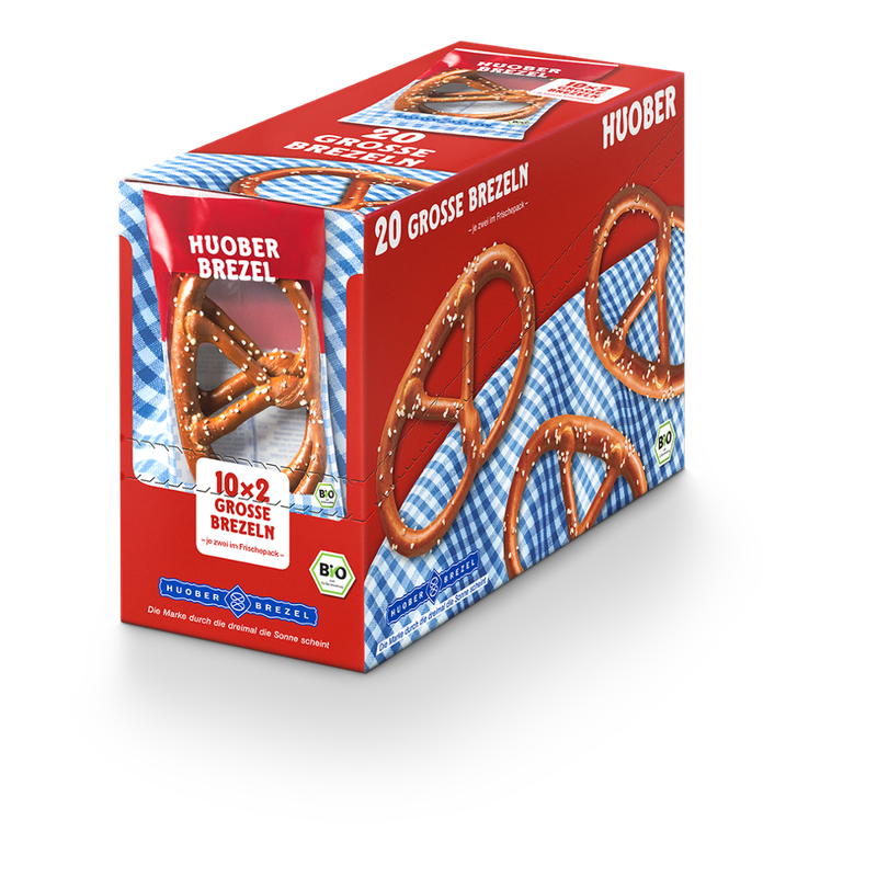 HUOBER BREZEL HUOBER Große Brezel 10x2 Stück 400g - Produktbild