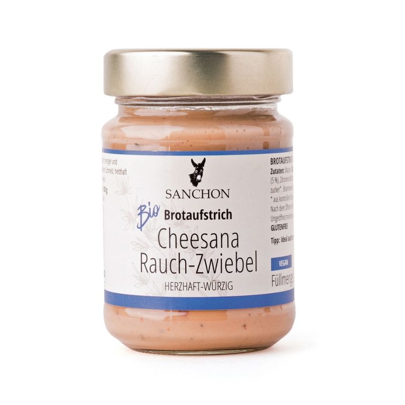 Sanchon BA Brotaufstrich Cheesana Rauch-Zwiebel, 170 g, SANCHON, bio - Produktbild