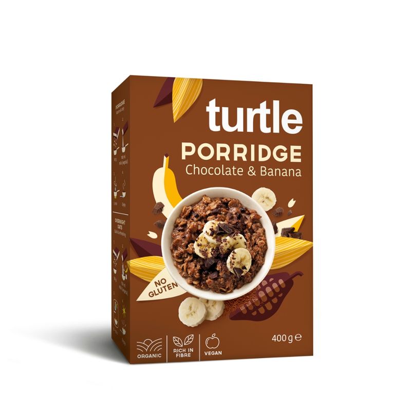 Turtle - Better Breakfast Porridge Choco Banana Glutenfree - Produktbild