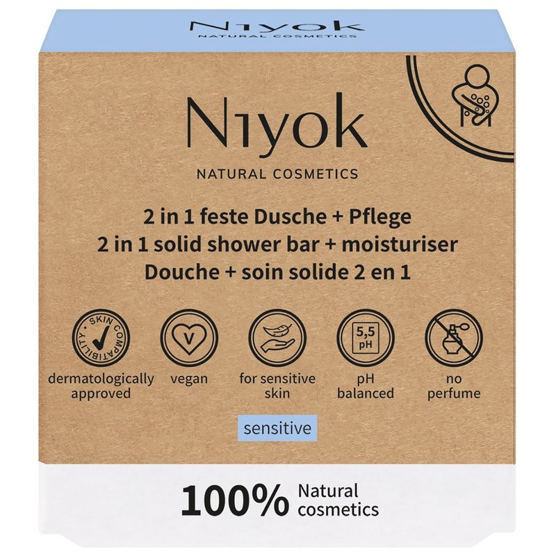 Niyok NIYOK - 2 en 1 douche solide & soin Sensitive - Produktbild