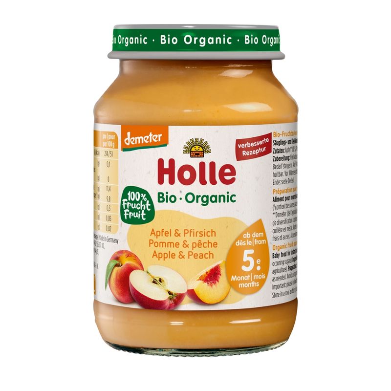 Holle  Apfel & Pfirsich - Produktbild
