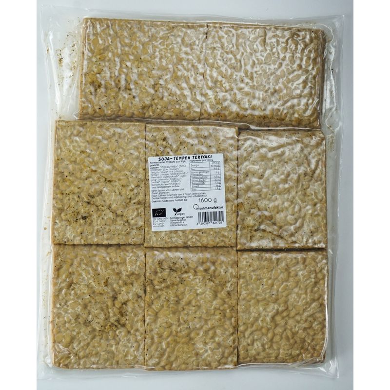tempehmanufaktur  Tempeh Teriyaki - Tempeh aus Sojabohnen mit Teriyaki-Marinade - Produktbild