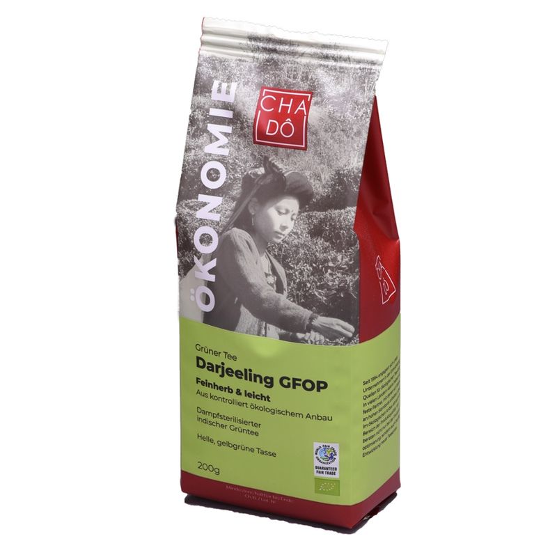 Cha Dô Ökonomie Darjeeling Grüntee WFTO - Produktbild
