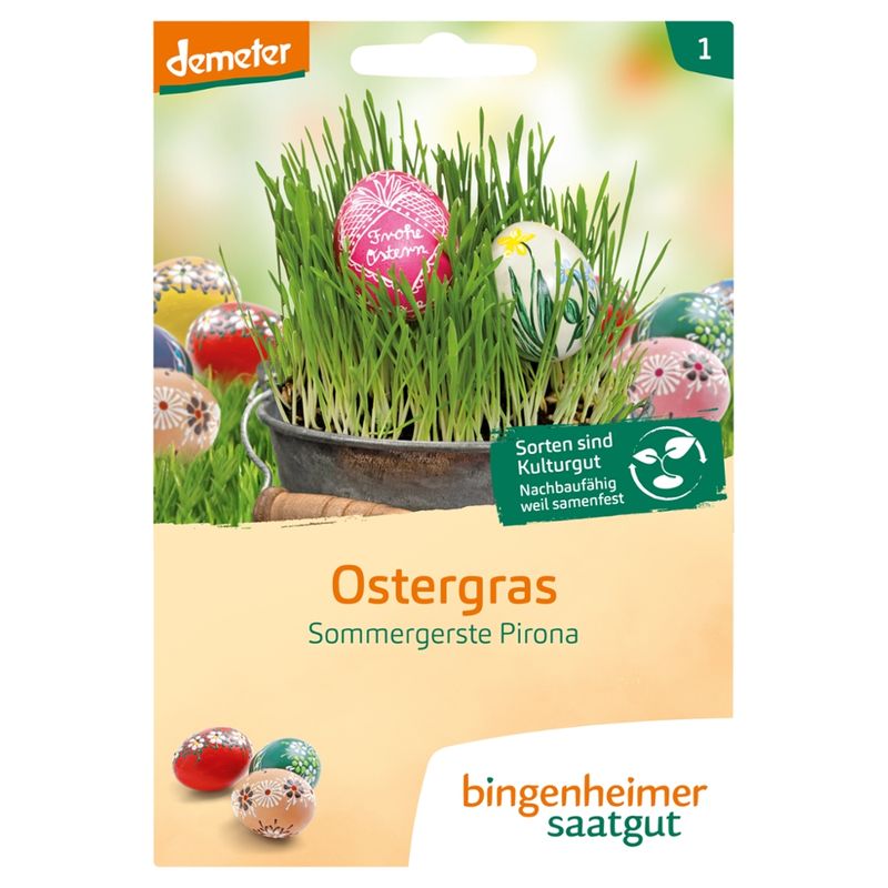 Bingenheimer Saatgut Ostergras- Sommergerste Pirona (Saatgut) - Produktbild