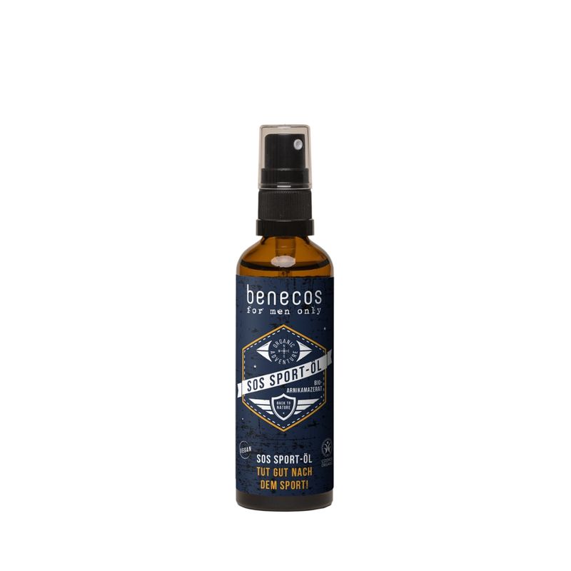 benecos benecos for men only SOS Sport Öl (Arnikamazerat) - Produktbild