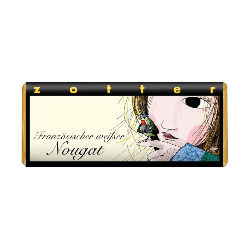 Zotter Schokolade Französischer weißer Nougat - Produktbild