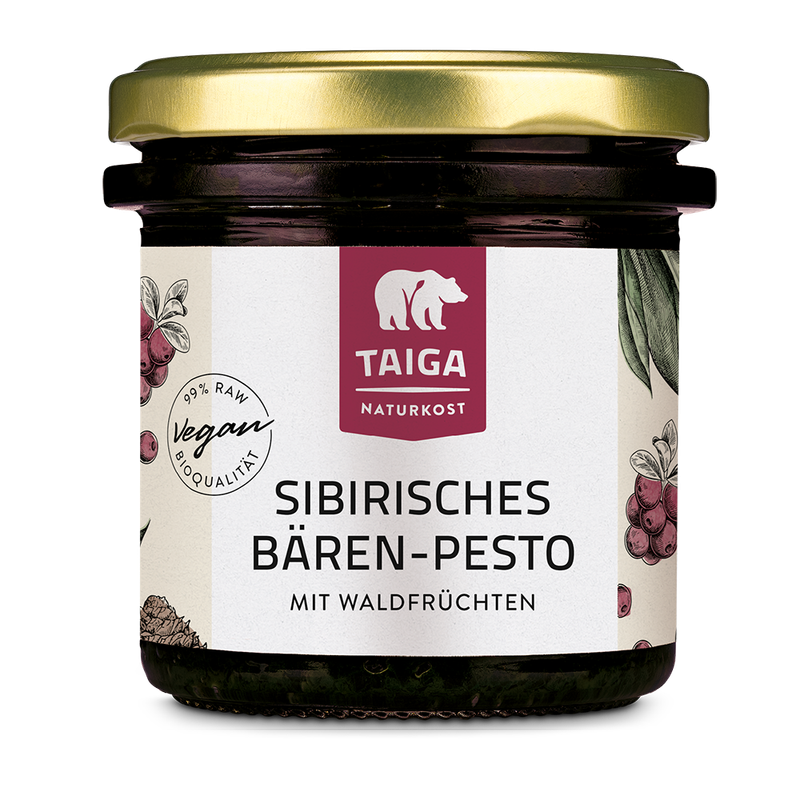TAIGA NATURKOST Sibirisches Bären-Pesto, mit Waldfrüchten, bio, Rohkost-Qualität - Produktbild