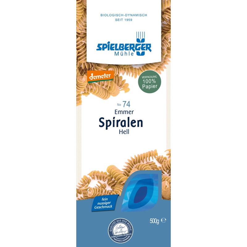 Spielberger Mühle Emmer Spiralen, hell, demeter - Produktbild