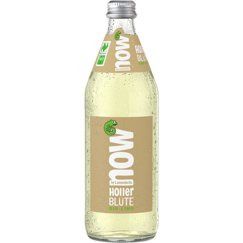 now now Bio Limo Holler Blüte 0,5l - Produktbild