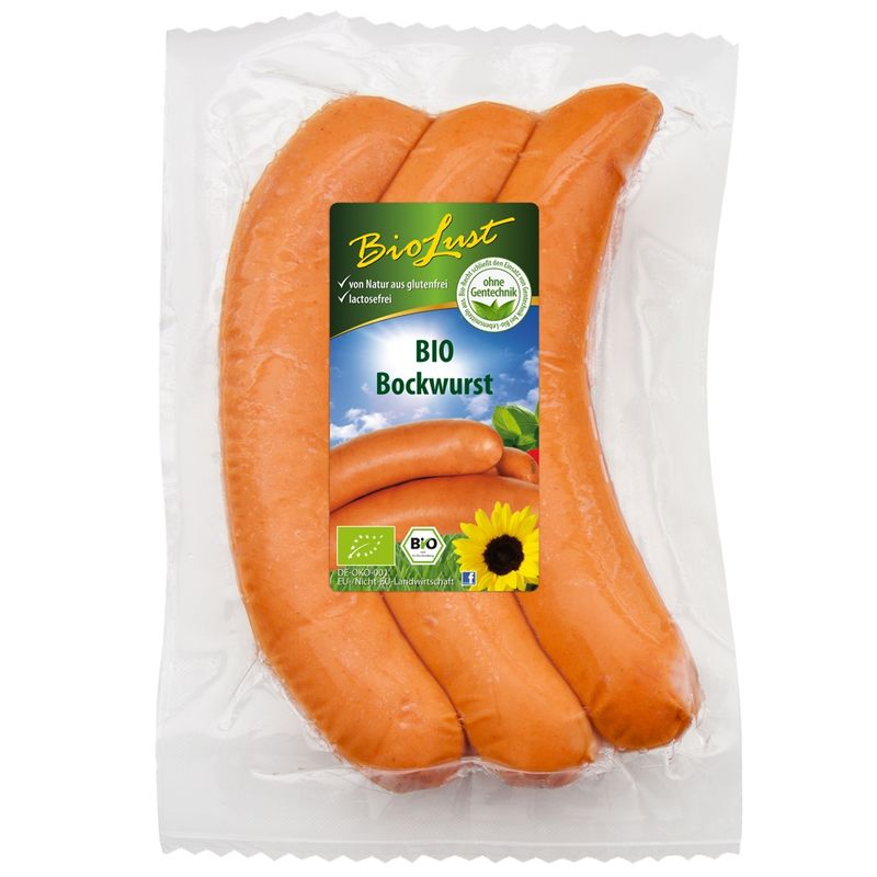 Biolust Bio Bockwurst 3x100g - Produktbild