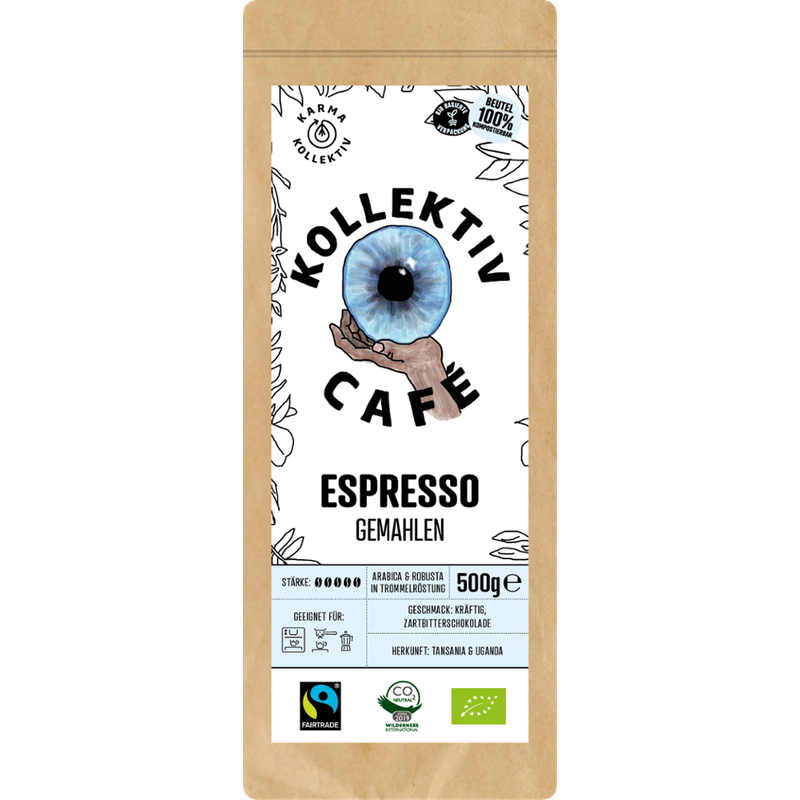 KollektivCafé KollektivCafé Espresso, gemahlener Bio-Röstkaffee - Produktbild