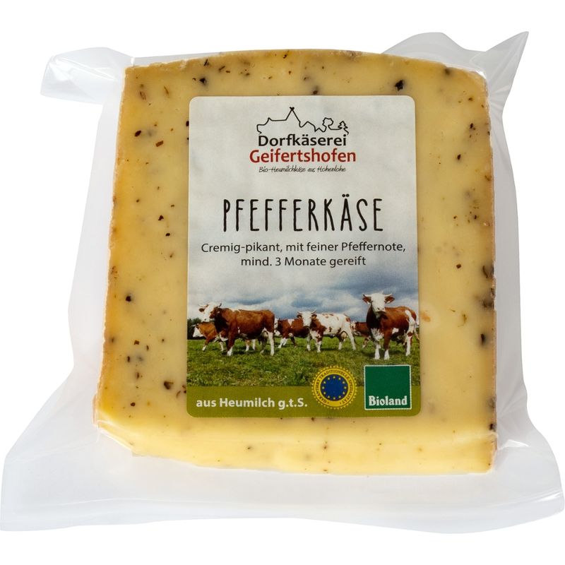 Dorfkäserei Geifertshofen Geifertshofener Pfefferkäse 140g - Produktbild