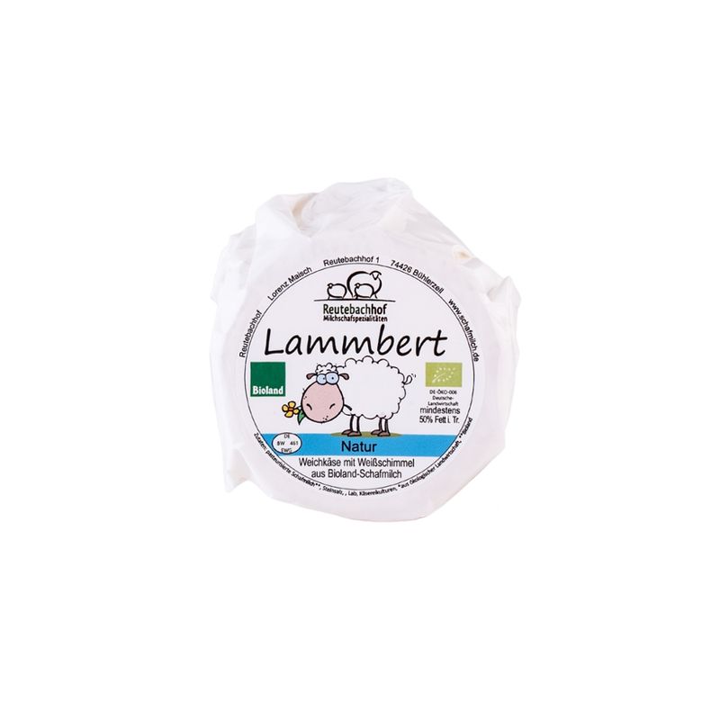 Reutebachhof Bio-Schafmilch-Weichkäse mit Weißschimmel, Lammbert klein - Produktbild