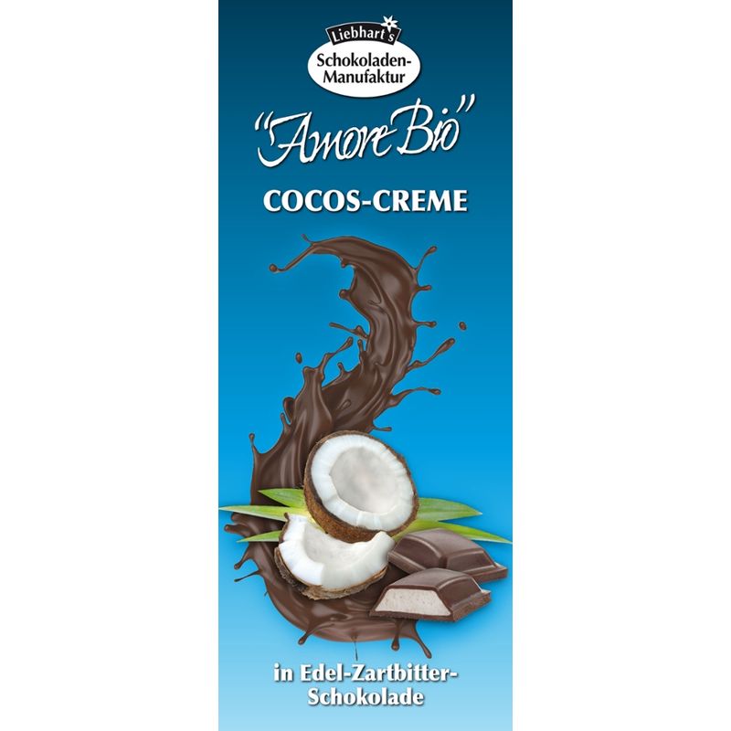 Liebhart's Gesundkost  Bio-Cocos-Creme in Edel-Zartbitter-Schokolade - Produktbild