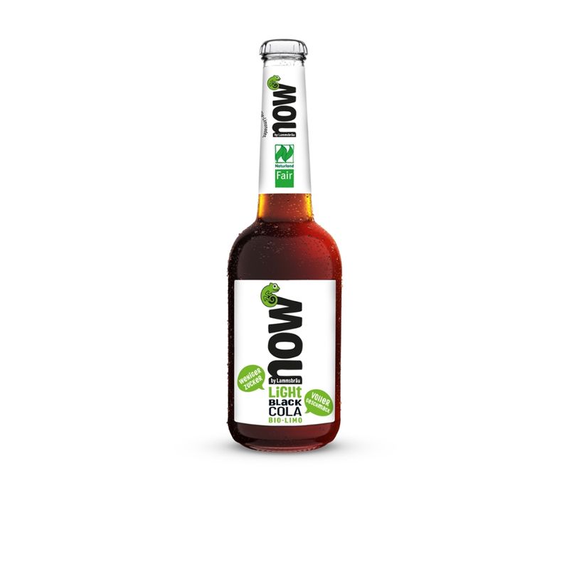 now now Bio Limo light Black Cola 0,33l - Produktbild