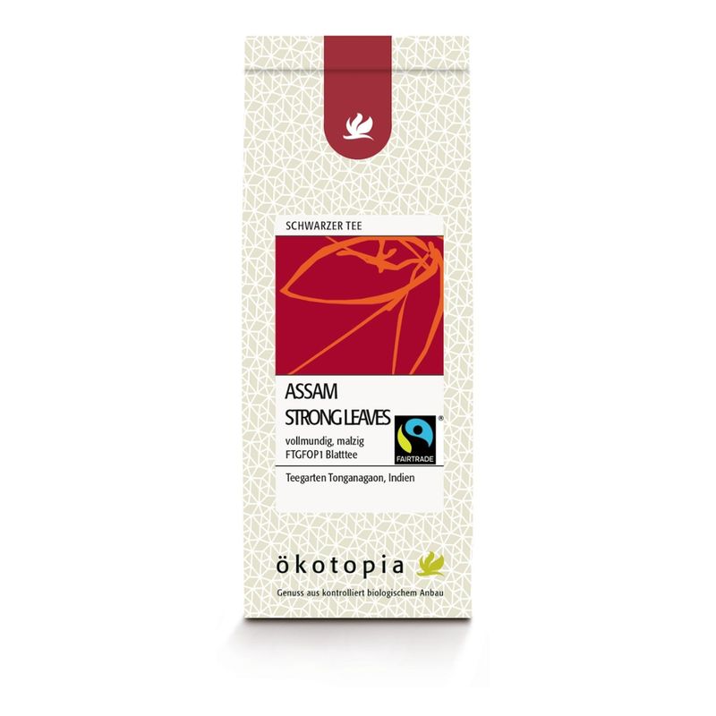 Ökotopia  Assam Strong Leaves kbA 75g - Produktbild